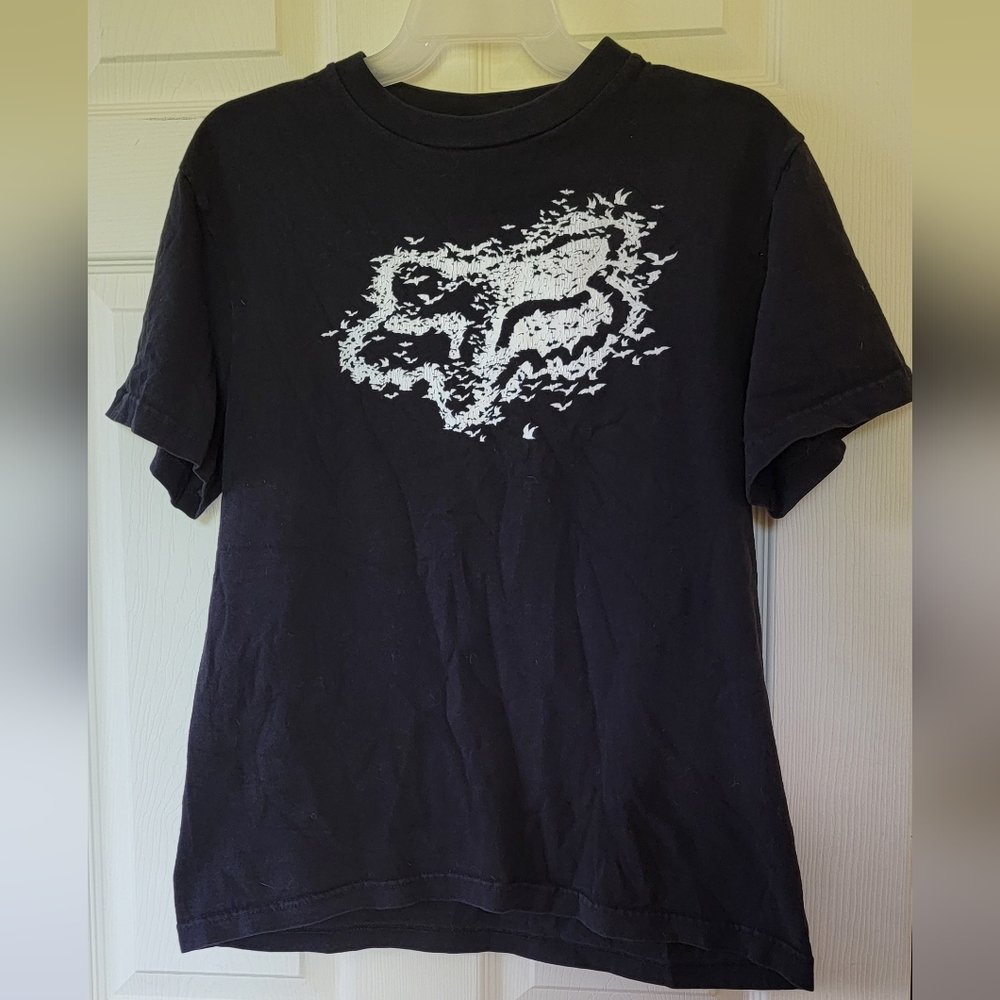 Black Bat Fox T-Shirt Size M